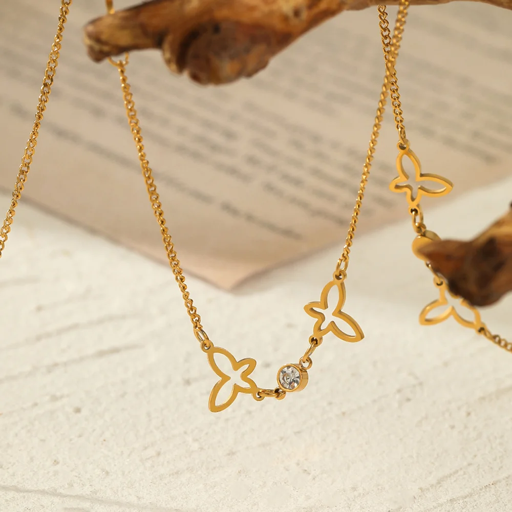 2023 New Simple Fashion Jewelry Gold Plated Stainless Steel Cubic Zirconia Butterfly Pendant Necklace
2023 New Simple Fashion Jewelry Gold Plated Stainless Steel Cubic Zirconia Butterfly Pendant Necklace