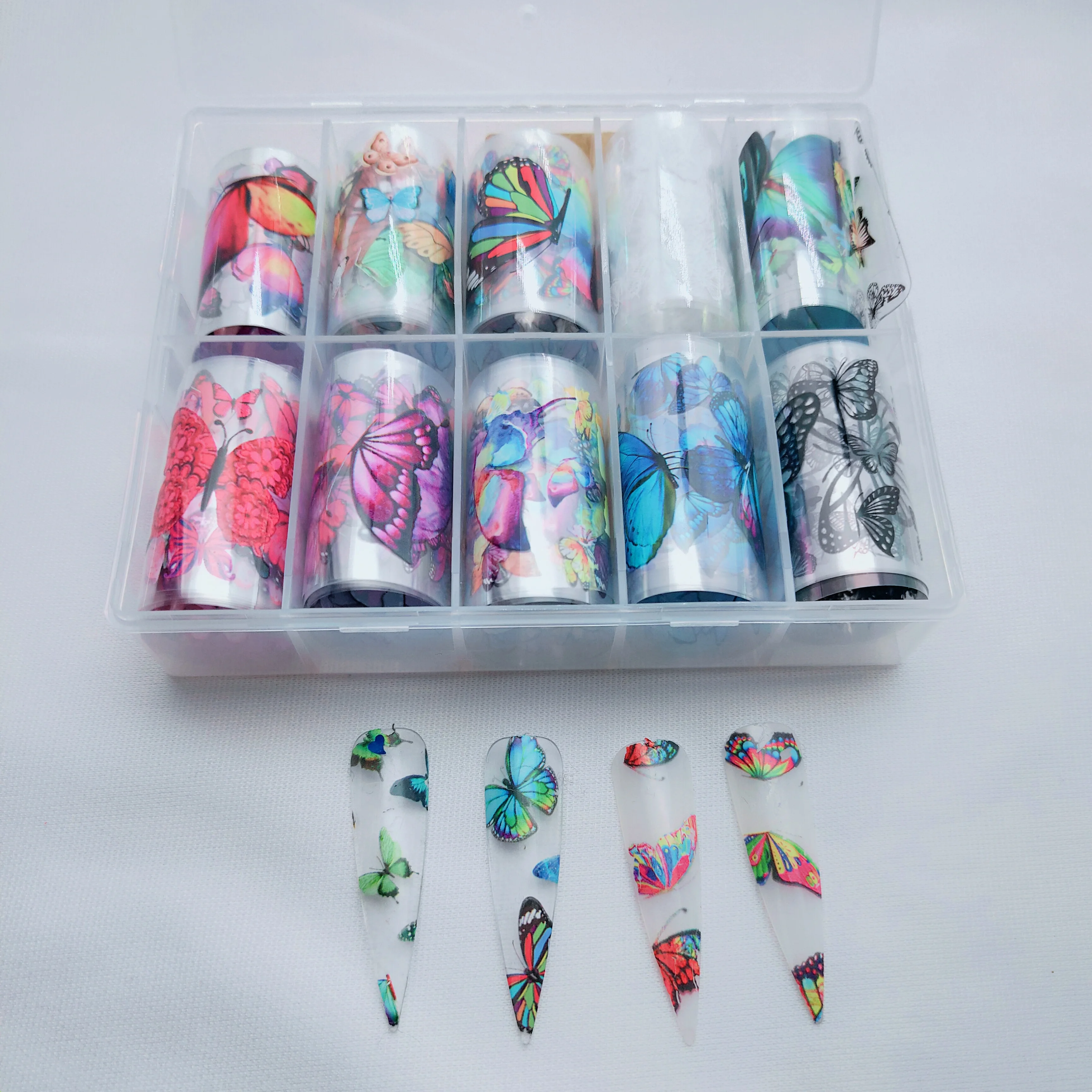 Hot New Beauty Butterfly Laser 3D Nail Art Designer Decoration Paper Nail Transfer Foil Sticker, Colorful
Hot New Beauty Butterfly Laser 3D Nail Art Designer Decoration Paper Nail Transfer Foil Sticker, Colorful