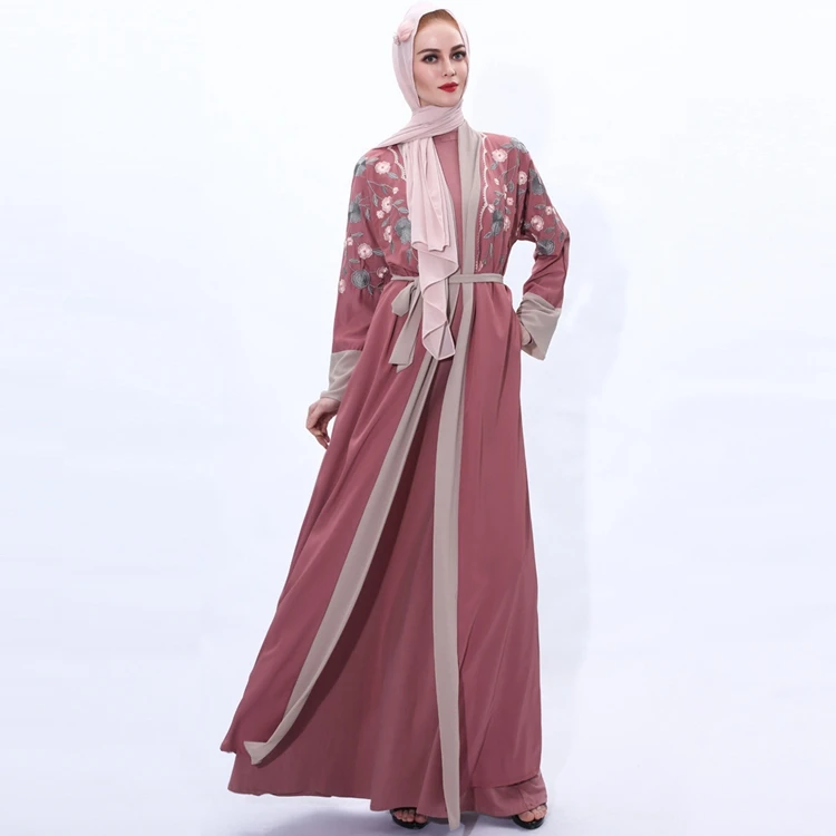 High Quality Middle East Dubai Femmes Musulmane Embroidery Chiffon Robe Kimono Open Abaya For Muslim Women
High Quality Middle East Dubai Femmes Musulmane Embroidery Chiffon Robe Kimono Open Abaya For Muslim Women
