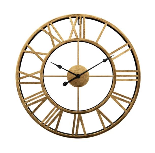 Retro Iron Craft Roman Letters Clocks of Livingroom Metal Wall Hanging Home Decorative Disc Wall Clocks, Black,gold,customized
Retro Iron Craft Roman Letters Clocks of Livingroom Metal Wall Hanging Home Decorative Disc Wall Clocks, Black,gold,customized