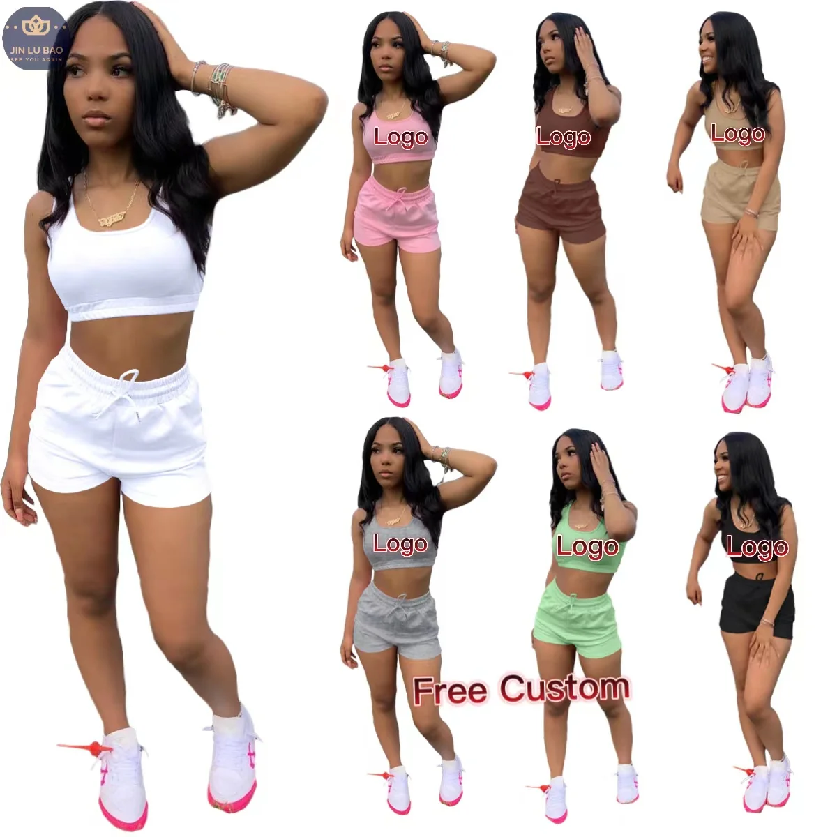 2022 New Summer Ladies Solid Tank Top Set Women Polyester Shorts Workout 2 Piece Short Set, Picture color
2022 New Summer Ladies Solid Tank Top Set Women Polyester Shorts Workout 2 Piece Short Set, Picture color