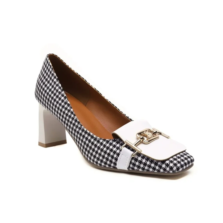 2021 spring and summer new ladies fashion trend plaid color matching single shoes European and American large size wholesale, Apricot, white, black, brown
2021 spring and summer new ladies fashion trend plaid color matching single shoes European and American large size wholesale, Apricot, white, black, brown