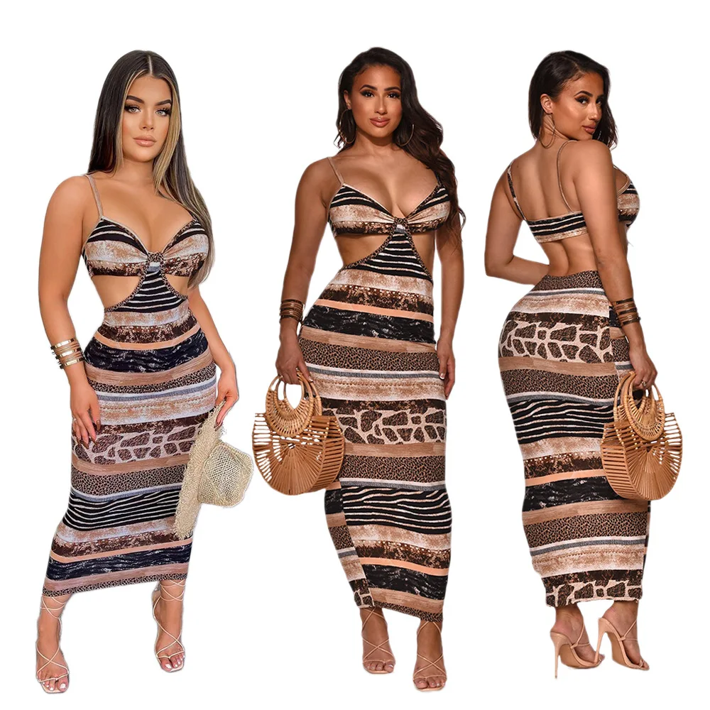 Amazon hot selling animal printed 2021 fashion design sexy sling summer strapless hole leopard dress women, Purple;red;black
Amazon hot selling animal printed 2021 fashion design sexy sling summer strapless hole leopard dress women, Purple;red;black