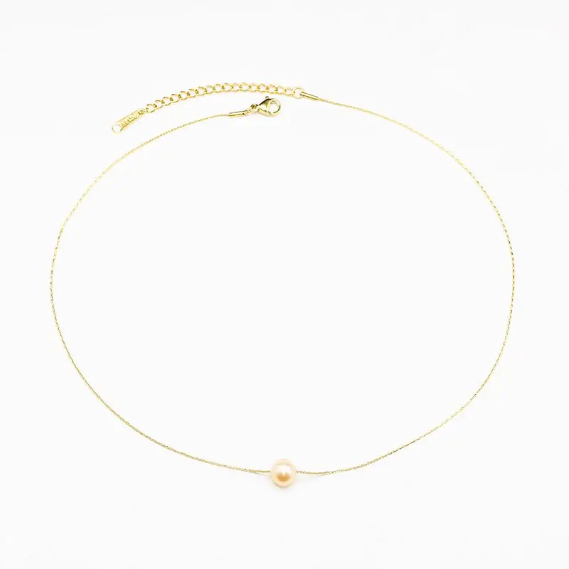 Necklace Pearl Gold Plated Stainless Steel Minimalist Style Design Manufacturer Supply Natural for Women Pendant Necklaces Beads
Necklace Pearl Gold Plated Stainless Steel Minimalist Style Design Manufacturer Supply Natural for Women Pendant Necklaces Beads