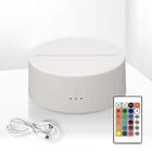 Lamp Base Led Lamp Base Wholesale Switch Acrylic Led 3d Lamp Base Touch Led Night Light Base