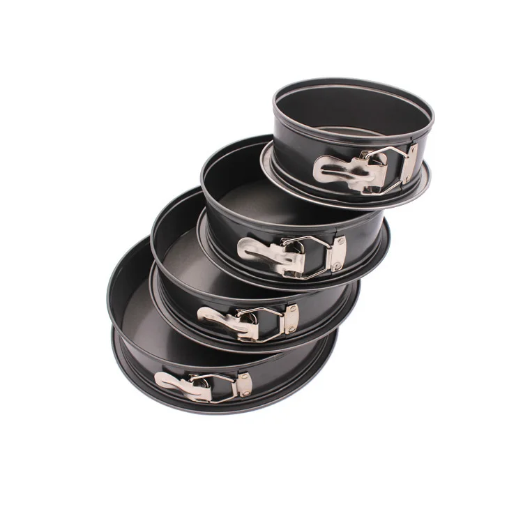 4pcs 5.5 7 9 10 inch carbon steel non-stick cake mold with buckle on gray base movable bottom round baking mold set, As picture
4pcs 5.5 7 9 10 inch carbon steel non-stick cake mold with buckle on gray base movable bottom round baking mold set, As picture