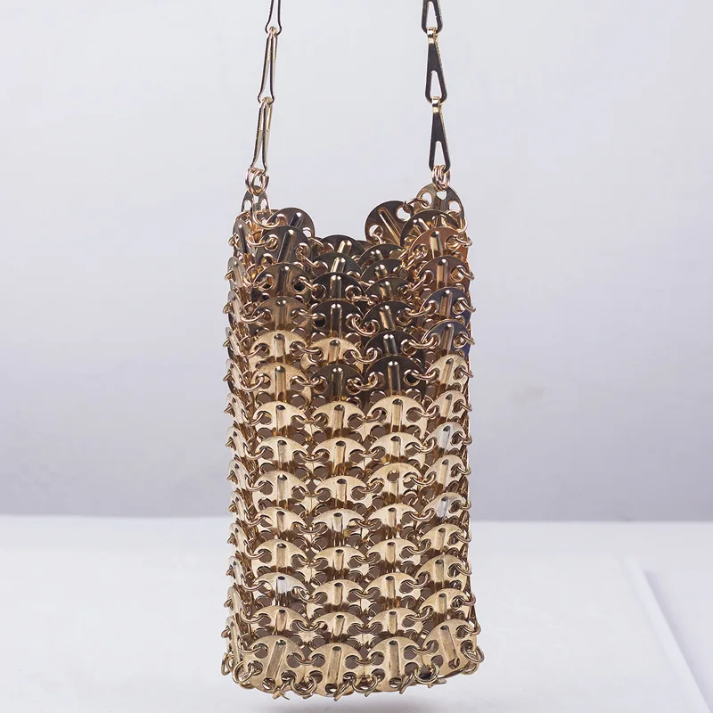 Customized metal handbag golden sequins mobile phone bag crossbags shoulder bag evening party
Customized metal handbag golden sequins mobile phone bag crossbags shoulder bag evening party