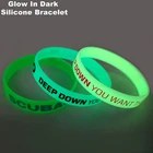 Custom Luminous Silicone Bracelet, Glow In Dark Silicone Bracelet