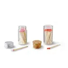 Hot sale safety wooden matches stick in cheap glass bottles