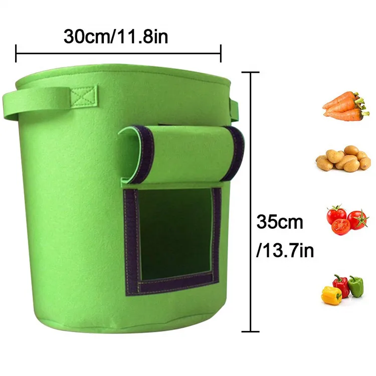 Wholesale customized environmental protection breathable felt cloth potted tree bag felt planting bag with flip window
Wholesale customized environmental protection breathable felt cloth potted tree bag felt planting bag with flip window
