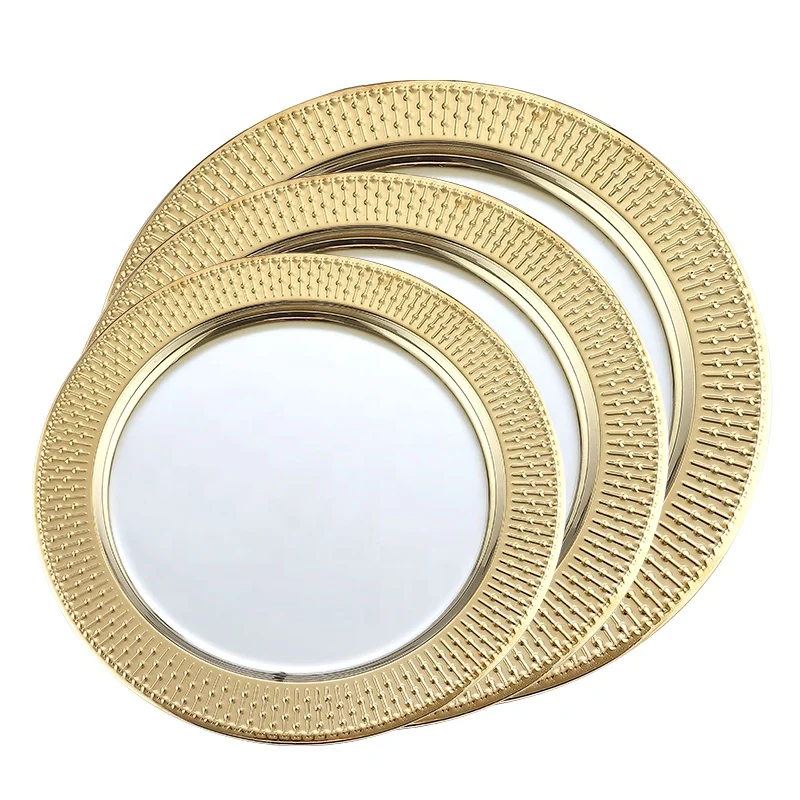 Beaded charger plate wholesale stainless steel hammered charger plates, Silver/rose gold/ gold/ nature
Beaded charger plate wholesale stainless steel hammered charger plates, Silver/rose gold/ gold/ nature