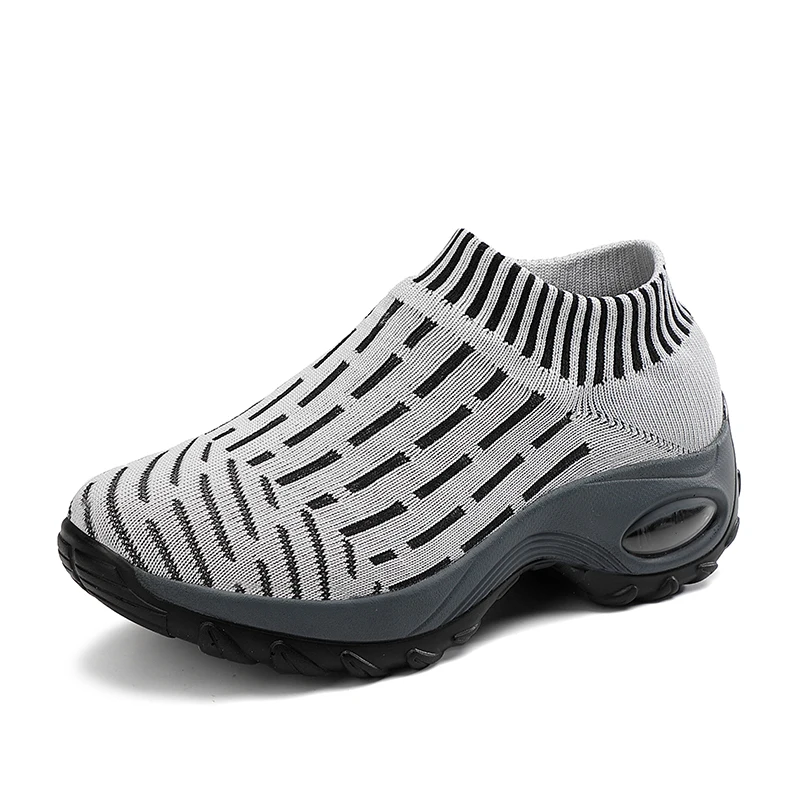 Wholesale Ladies Walking Sock Sneakers Mesh Slip On Casual Platform Heel Shoes Women's Fashion Sneakers
Wholesale Ladies Walking Sock Sneakers Mesh Slip On Casual Platform Heel Shoes Women's Fashion Sneakers