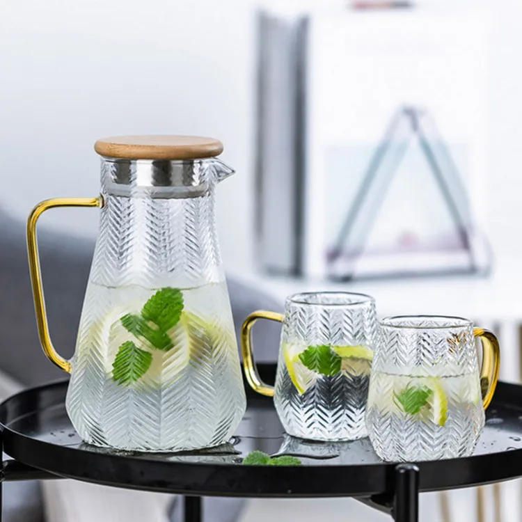 glass heat resisting cold water kettle teapot large capacity thickened glass water mug water set
glass heat resisting cold water kettle teapot large capacity thickened glass water mug water set