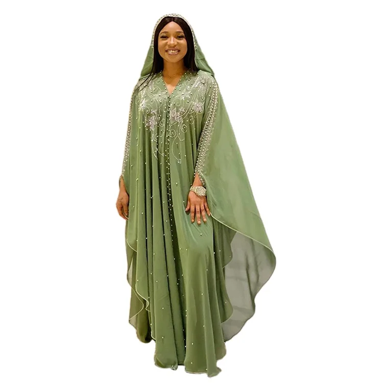 HJ BADR0009 Bead Moroccan Style Designer Clothing Muslim African Dress Kaftan Farasha Maxi, Green,black
HJ BADR0009 Bead Moroccan Style Designer Clothing Muslim African Dress Kaftan Farasha Maxi, Green,black