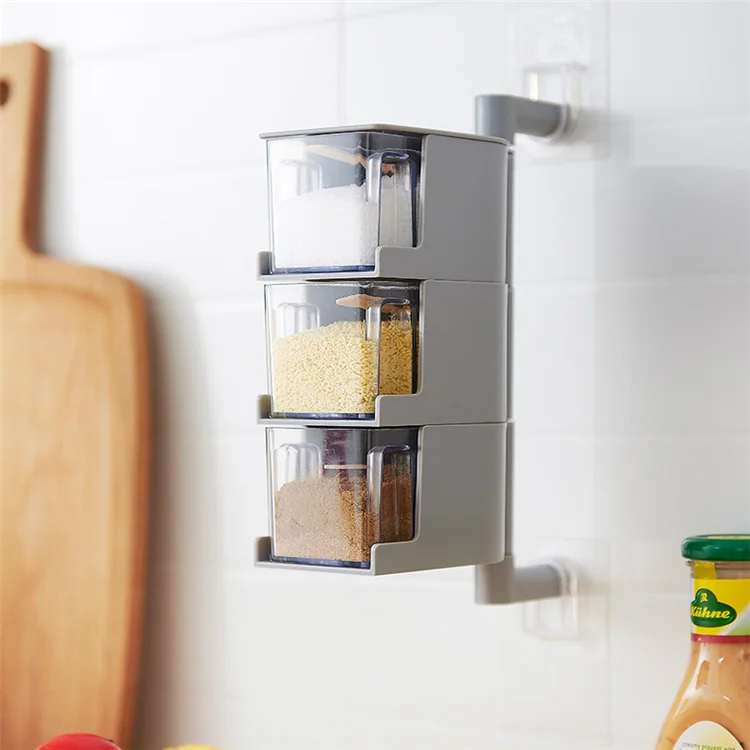 Kitchen Spice Rack Kitchen Seasoning Box Organizer Hot Selling Amazon, White and grey
Kitchen Spice Rack Kitchen Seasoning Box Organizer Hot Selling Amazon, White and grey