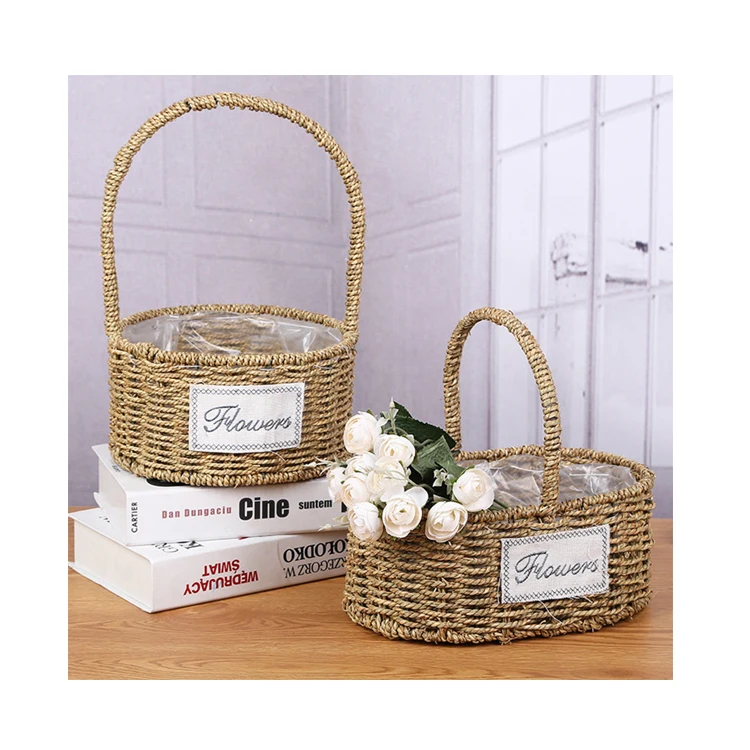 wholesale woven weave girls ladies deco crafts trading flower seagrass basket 4 inch candle holder with handle
wholesale woven weave girls ladies deco crafts trading flower seagrass basket 4 inch candle holder with handle