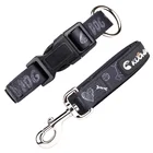 Manufacturer wholesale multi-colors paw print adjustable nylon cat dog collar