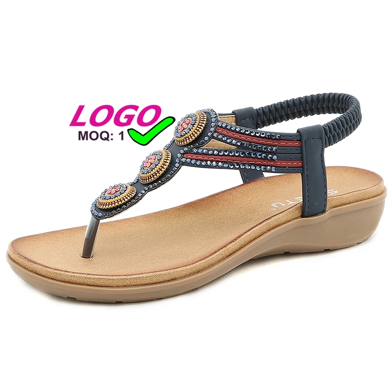 Dropshipping 2022Women's sandals Bohemian style beaded fashion beach shoes for vacation big size flat sandals
Dropshipping 2022Women's sandals Bohemian style beaded fashion beach shoes for vacation big size flat sandals