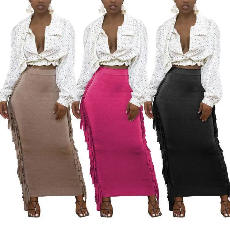 Ready to ship plus size women's clothing bulk proveedor de faldas faldas largas, Customized color
Ready to ship plus size women's clothing bulk proveedor de faldas faldas largas, Customized color
