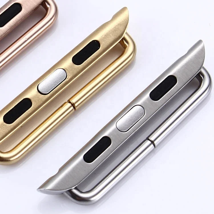 Watch Adapter For Apple Watch band 6 5 42mm 38mm Strap Stainless Steel Belt Watchband Accessories Connector for iwatch, Black
Watch Adapter For Apple Watch band 6 5 42mm 38mm Strap Stainless Steel Belt Watchband Accessories Connector for iwatch, Black