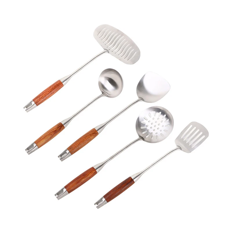 Hot Sale Kitchen Accessories Stainless Steel Kitchenware With Rosewood Handle For Restuant Home Hotel
Hot Sale Kitchen Accessories Stainless Steel Kitchenware With Rosewood Handle For Restuant Home Hotel