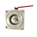 Wholesale two-way square 4 inch tank car and sprinkler truck three way ball valve