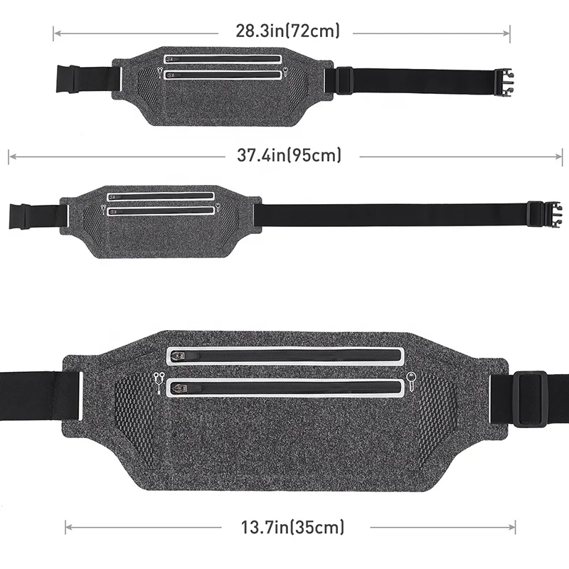 Women's Mobile Phone Belt Men's Marathon Kit Fitness Ultra-thin Invisible Multi-functional Waterproof Belt Bag, Black / gray
Women's Mobile Phone Belt Men's Marathon Kit Fitness Ultra-thin Invisible Multi-functional Waterproof Belt Bag, Black / gray