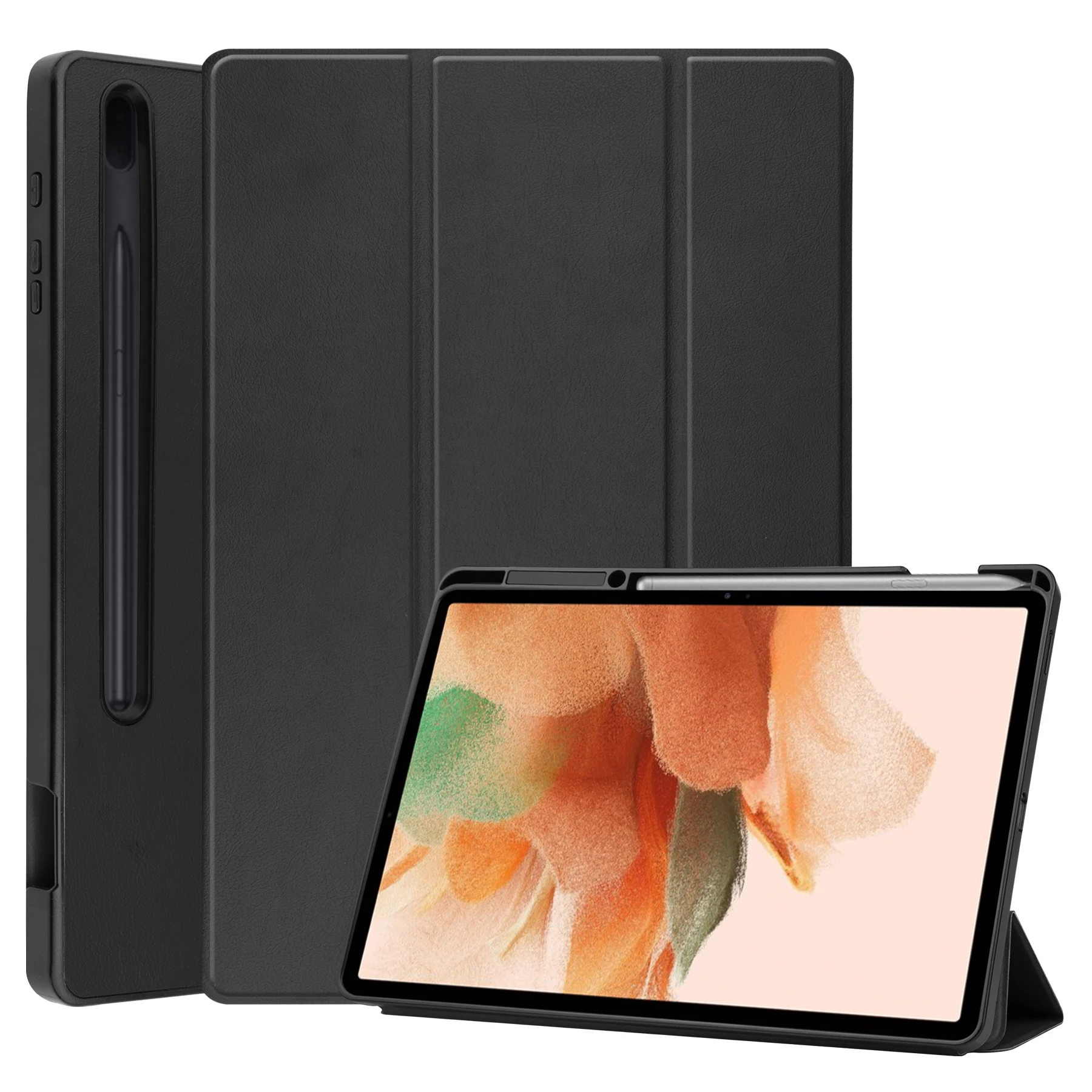 CYKE Trifold Tablet Case with Pen Holder 12.4 Inch TPU Flip Protective Tablet Cover for Sumsung Galaxy S7 Fe T730 T736 12.4
CYKE Trifold Tablet Case with Pen Holder 12.4 Inch TPU Flip Protective Tablet Cover for Sumsung Galaxy S7 Fe T730 T736 12.4