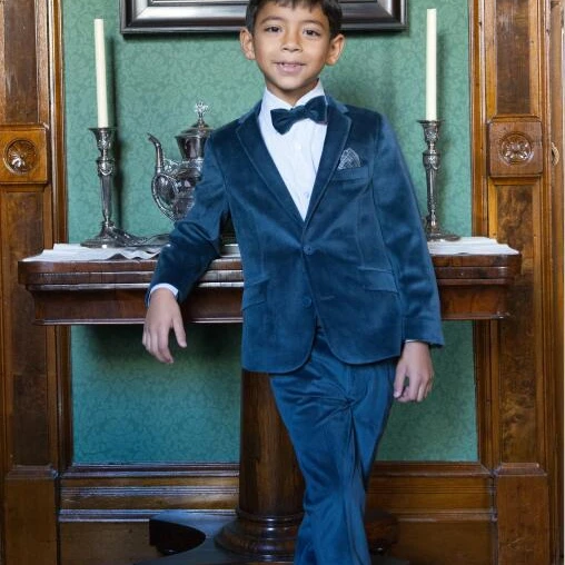 Two Pieces Blue Velvet Boys Suit Pants Formal Wear Children Attire Wedding Blazer Boy Birthday Party Prom Suit (Jacket+Pants), Custom made
Two Pieces Blue Velvet Boys Suit Pants Formal Wear Children Attire Wedding Blazer Boy Birthday Party Prom Suit (Jacket+Pants), Custom made