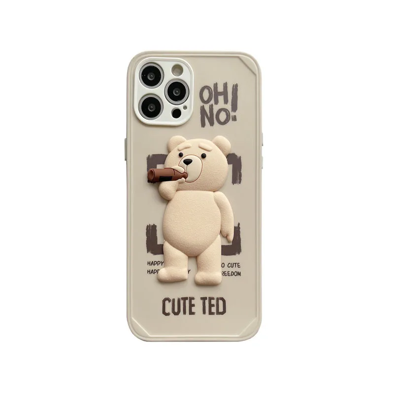New Design Bear Shockproof Phone Cover 3D Silicone Cute Cartoon Phone Cases For Iphone 11 12 13
New Design Bear Shockproof Phone Cover 3D Silicone Cute Cartoon Phone Cases For Iphone 11 12 13