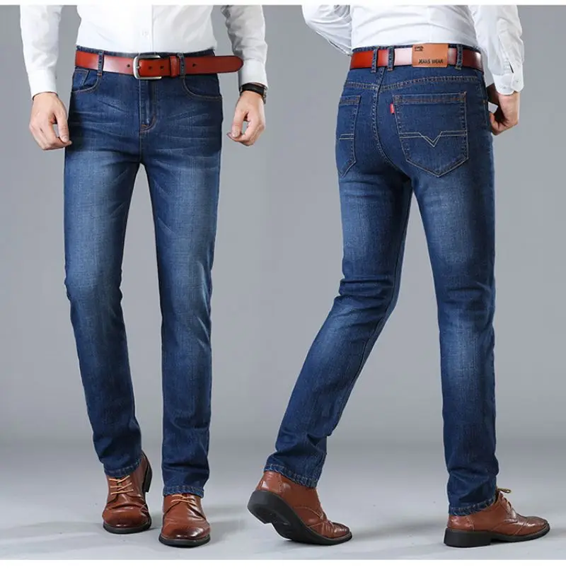 2022 New Men Fashion Jeans Business Casual Stretch Slim Jeans Classic Trousers Denim Pants Plus Size 28-40 Pantalones Hombre, Picture shows
2022 New Men Fashion Jeans Business Casual Stretch Slim Jeans Classic Trousers Denim Pants Plus Size 28-40 Pantalones Hombre, Picture shows