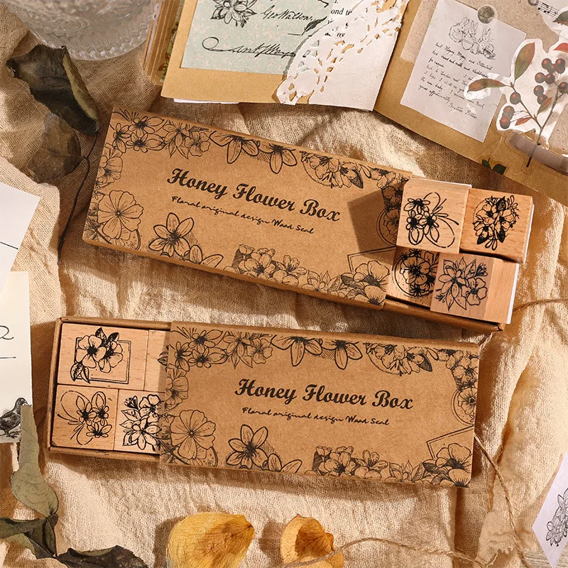 Cross-Border Flower Box Honey Series Notebook Seals Retro Wood Plant Flowers and Plants Children's Seals Combo 8 Pieces
Cross-Border Flower Box Honey Series Notebook Seals Retro Wood Plant Flowers and Plants Children's Seals Combo 8 Pieces