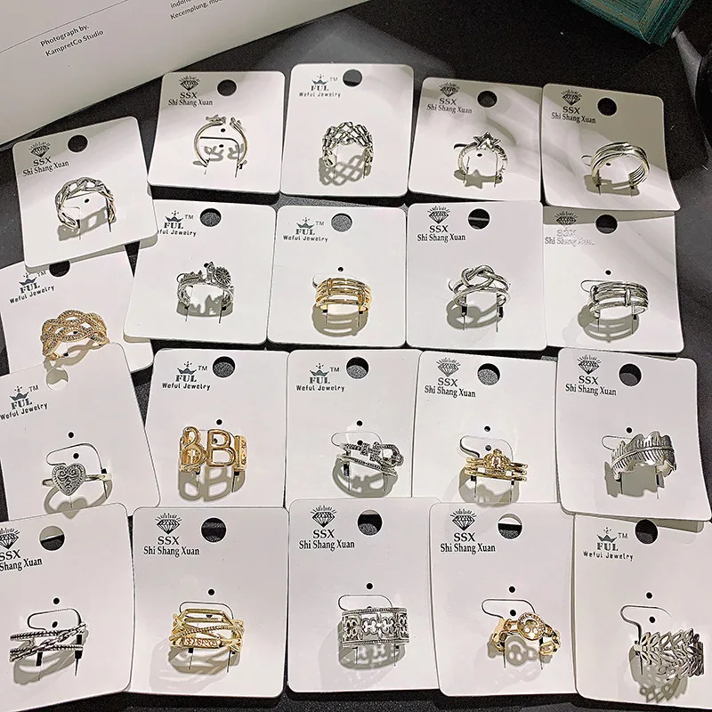 PUSHI wholesale vintage ring lot mixed adjustable ring jewelry fashion charm cheap personalized rings for women
PUSHI wholesale vintage ring lot mixed adjustable ring jewelry fashion charm cheap personalized rings for women
