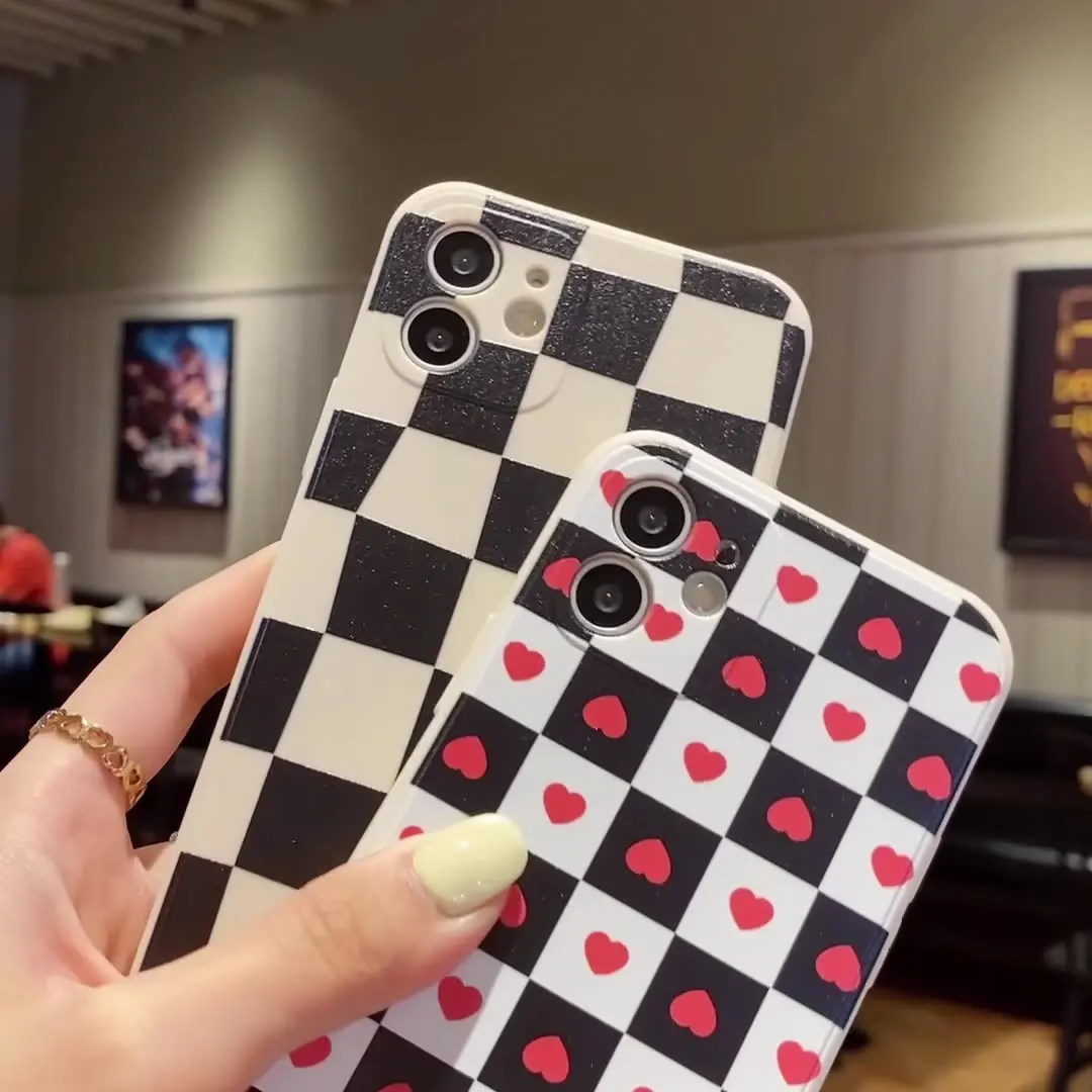 Custom fashion printed cute Black and white checkered pattern imd case phone cover for iphone 13 case
Custom fashion printed cute Black and white checkered pattern imd case phone cover for iphone 13 case