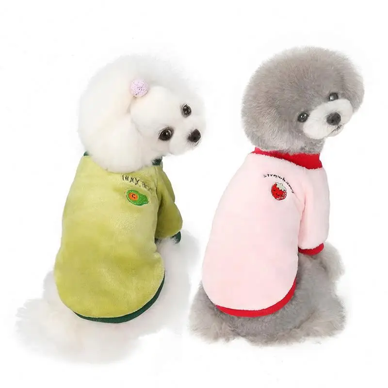 Pet Clothes Warm Flannel Fruits Print Cute Sweet Pet Cat Dog Apparel For Pet Dogs Keep Warm In Winter, Customized color
Pet Clothes Warm Flannel Fruits Print Cute Sweet Pet Cat Dog Apparel For Pet Dogs Keep Warm In Winter, Customized color