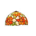 High Quality Designer Customize Antique Sun Flower Stained Glass Lampshade Tiffany Lamp Shade for sale