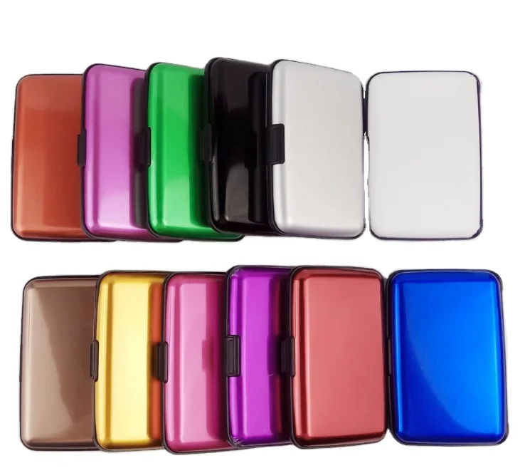 Customized Metal Aluminum RFID Card Holder Wallet Without Grooves, Black/sliver/gray/pink/purple/other
Customized Metal Aluminum RFID Card Holder Wallet Without Grooves, Black/sliver/gray/pink/purple/other