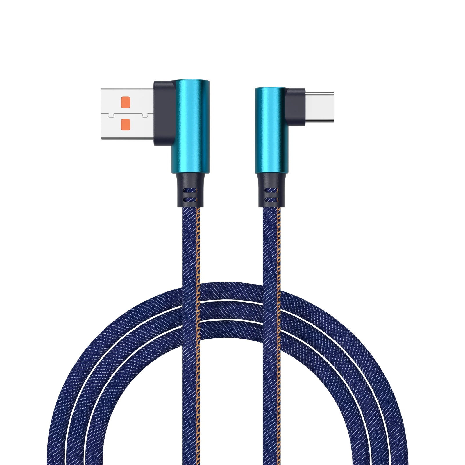 USB Type C 90 Degree Fast Charging usb c cable Type-c data Cord denim braided for Samsung/Huawei/Xiaomi/OPPO, Blue/black/red
USB Type C 90 Degree Fast Charging usb c cable Type-c data Cord denim braided for Samsung/Huawei/Xiaomi/OPPO, Blue/black/red