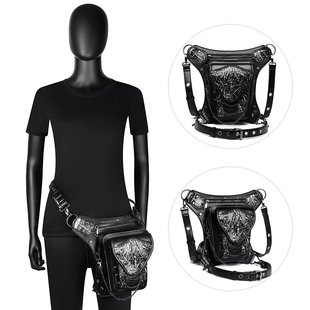 New fashion steampunk skull motorcycle shoulder sac sacoche homme tote cross body waist bags
New fashion steampunk skull motorcycle shoulder sac sacoche homme tote cross body waist bags