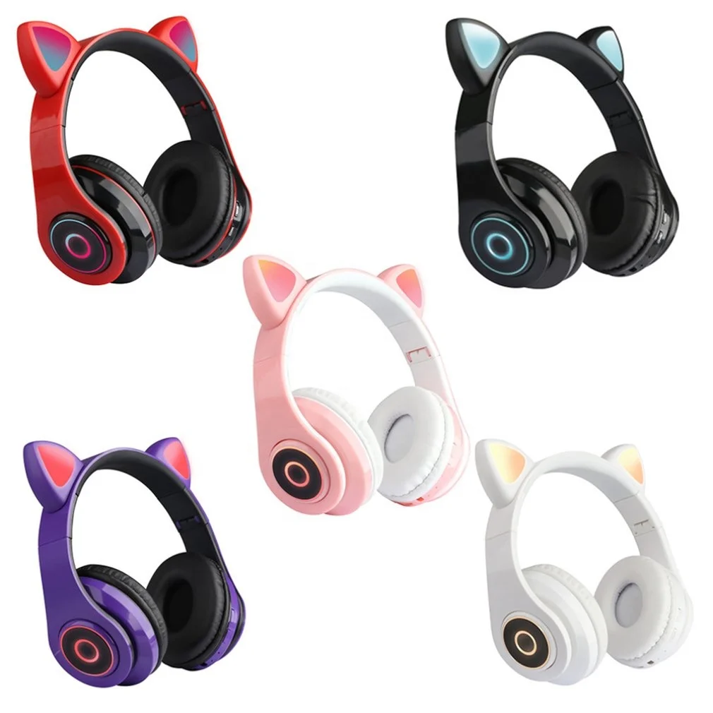 Glowing Cat Ear BT Headphone Wireless LED Headphones Gift for Kids PC Gaming Headsets Earphones HIFI Stereo
Glowing Cat Ear BT Headphone Wireless LED Headphones Gift for Kids PC Gaming Headsets Earphones HIFI Stereo