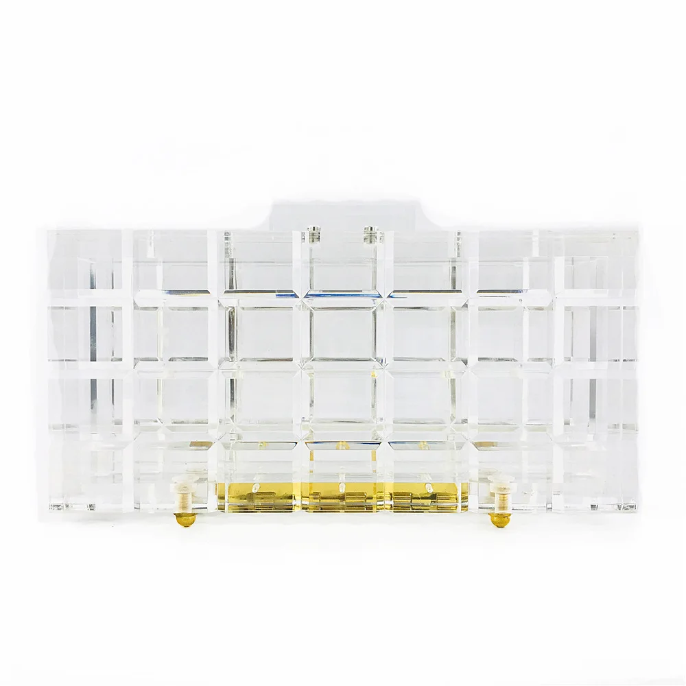 New Style Dinner Transparent Acrylic Female Bag Super Thick Crystal Box Clutches Wedding Evening Purse, Clear
New Style Dinner Transparent Acrylic Female Bag Super Thick Crystal Box Clutches Wedding Evening Purse, Clear