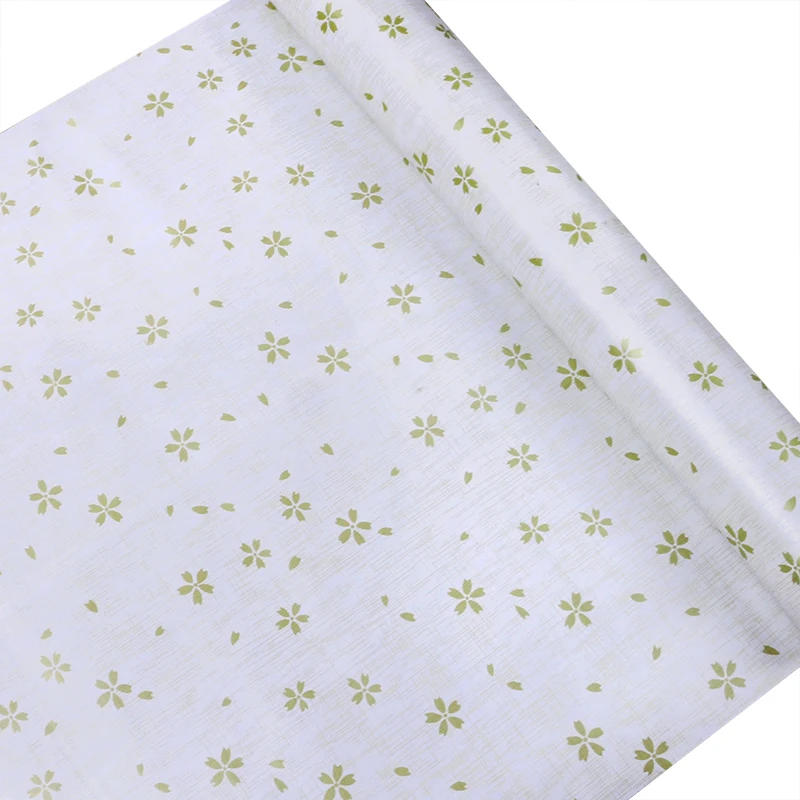 Fresh Floral Wallpaper PVC Waterproof Anti-fouling Self-adhesive Bedroom Wallpaper Dormitory Decoration