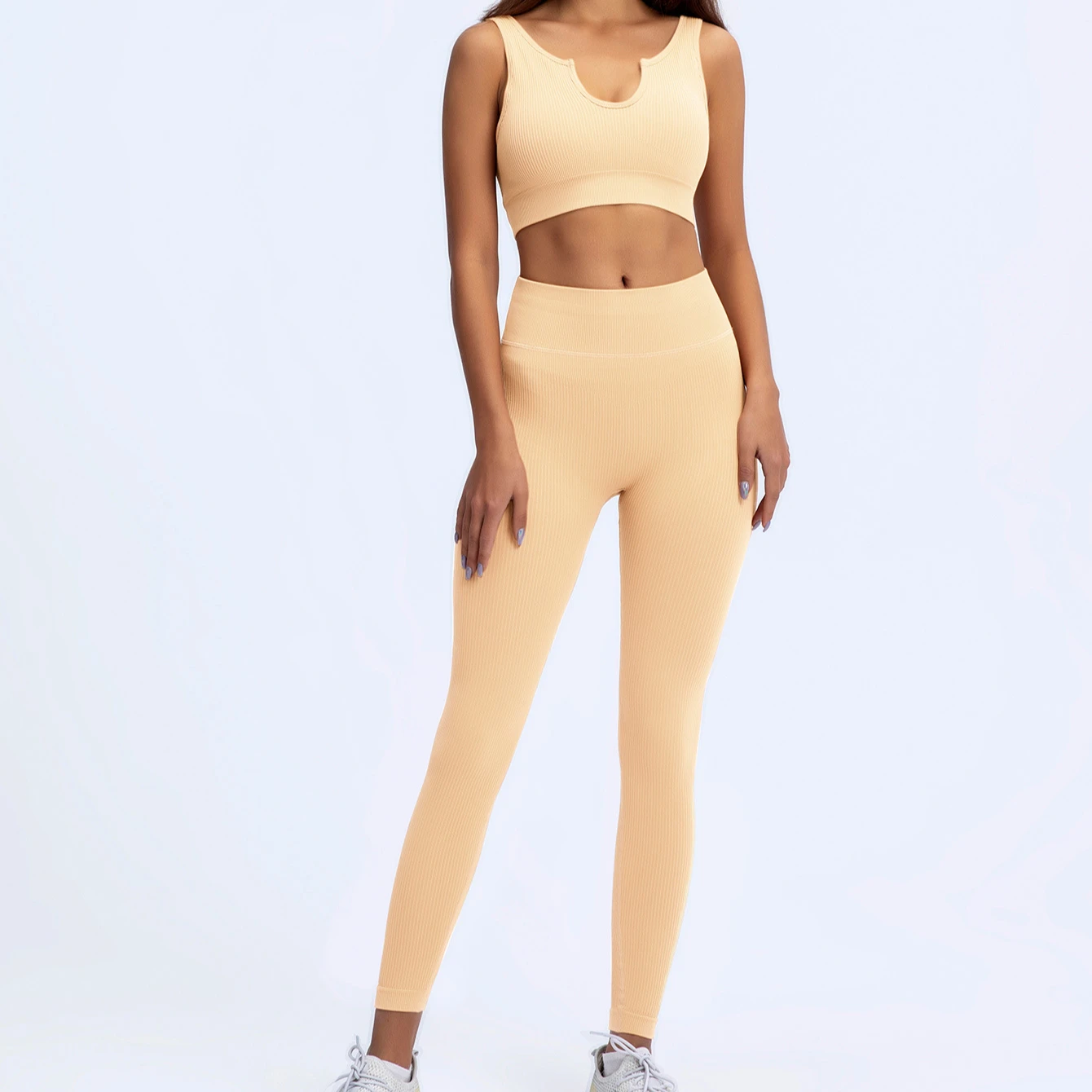 4Pcs High Quality U-neck slim fit ribbed pants sports active wear suits gym fitness athletic plus size women seamless yoga set
4Pcs High Quality U-neck slim fit ribbed pants sports active wear suits gym fitness athletic plus size women seamless yoga set