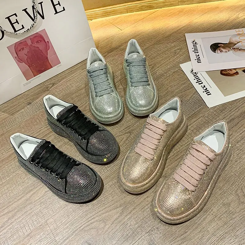 Wholesale 2021 women's fashion shiny crystal shoes platform ms. casual fashion walking shoes
Wholesale 2021 women's fashion shiny crystal shoes platform ms. casual fashion walking shoes
