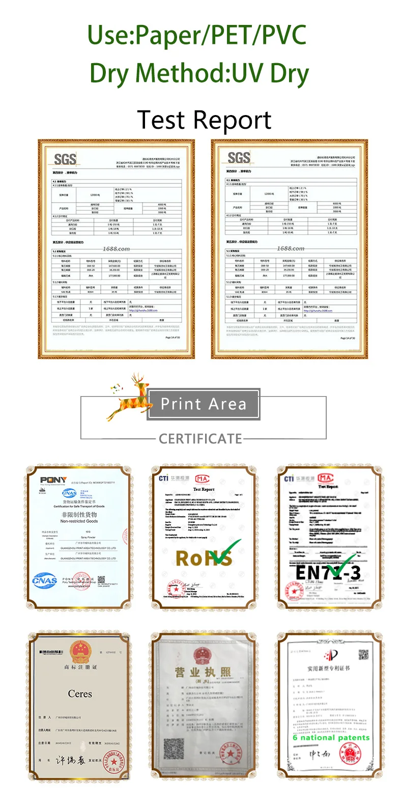 ISO9001 and MSDS Certified UV Offset Printing Ink with 36 Months Shelf Time for Sheet-fed Press