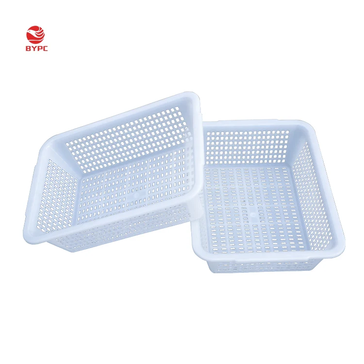 Cost saving nestable plastic white small vented basket for seafood sorting, White/or customized
Cost saving nestable plastic white small vented basket for seafood sorting, White/or customized