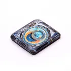 Wholesale Customized festive Gift 3D square shaped refrigerator sticker Crystal Fridge Magnet