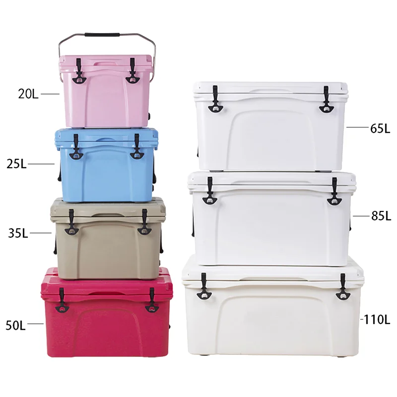 Wholesale High Quality 20L to 100L Rotomolded Ice Chest Cooler Box Insulated Hard Cooler for Camping, Customized
Wholesale High Quality 20L to 100L Rotomolded Ice Chest Cooler Box Insulated Hard Cooler for Camping, Customized