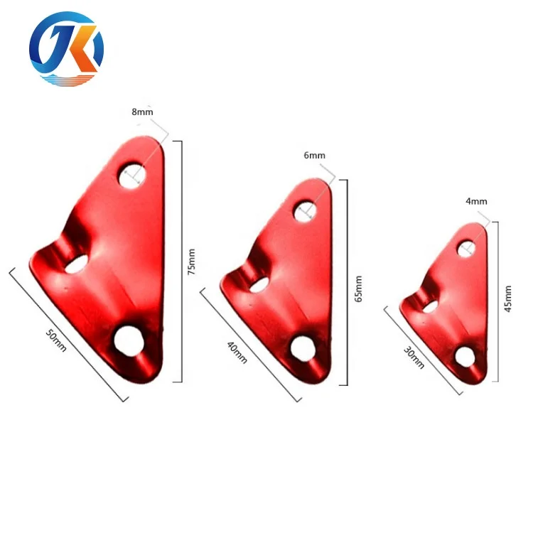 Aluminum triangle shaped tent adjuster rope runner cord guyline tensioners with 4mm 6mm 8mm holes, Red or customized color
Aluminum triangle shaped tent adjuster rope runner cord guyline tensioners with 4mm 6mm 8mm holes, Red or customized color
