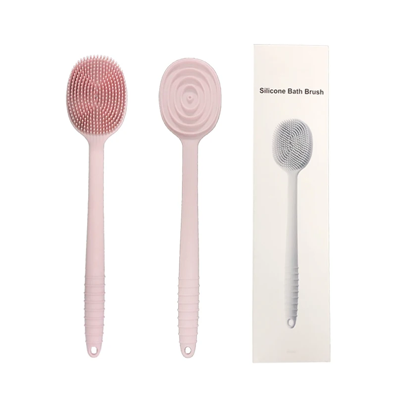 Eco-friendly Food Grade Soft Silicone Long Handle Shower Bath Brush for Body Clean, White
Eco-friendly Food Grade Soft Silicone Long Handle Shower Bath Brush for Body Clean, White